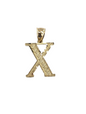 10kt Real Gold Block Letter Initials A - Z