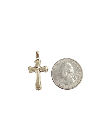 10kt REAL GOLD CROSS PENDANT
