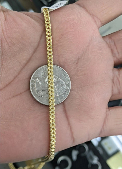 14KT REAL GOLD FRANCO CHAIN 3MM